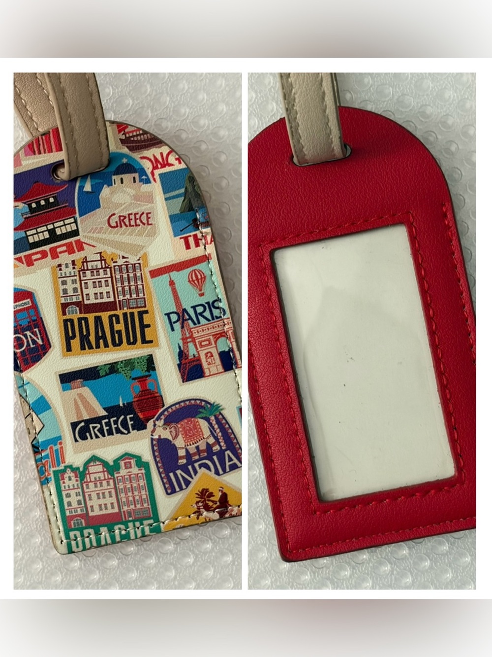 Travel Luggage ID Holder Tag Bag Identification for Suitcase America USA World